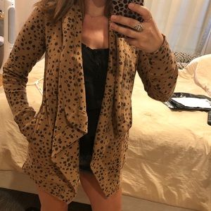 Abercrombie and Fitch cheetah print cardigan